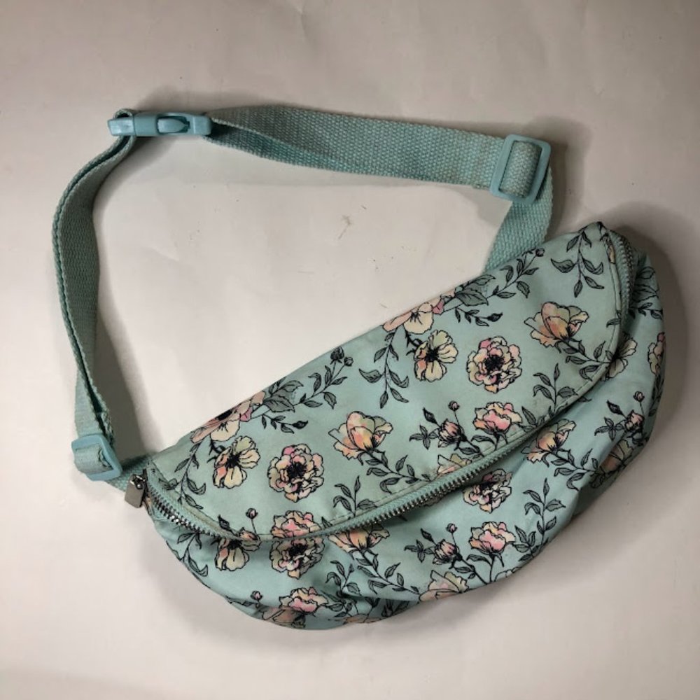 No Boundaries Mint Green Floral Fanny Pack / Waist Pack
